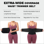 VENUZOR Waist Trainer Belt for Women - Waist Cincher Trimmer - Slimming Body Shaper Belt - Sport Girdle Belt (UP Graded)(Black,XX-Large)