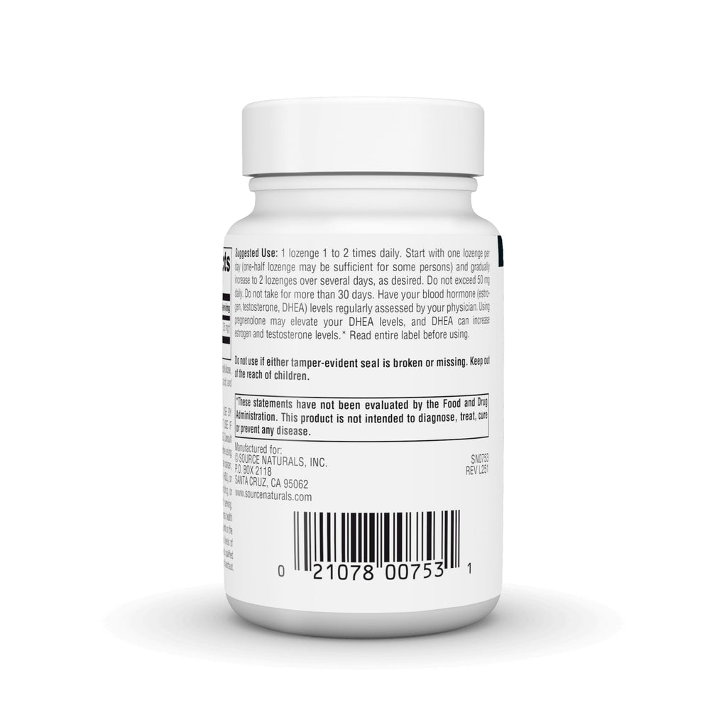 Source Naturals Pregnenolone 25mg - 120 Cherry Lozenges