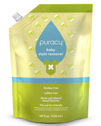 Puracy Stain Remover, Travel and Laundry Stain Cleaner for Clothes, Baby Essentials, Kids Stains, Oil and Fabric Spot Cleaner (Stain Remover Spray, 48 fl oz)