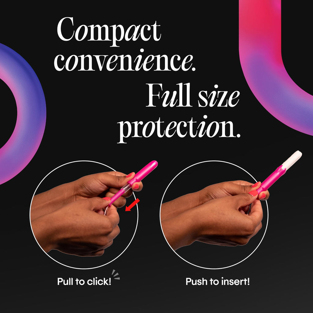 U by Kotex Click Compact Tampons, Super Absorbency, Unscented, 45 Count
