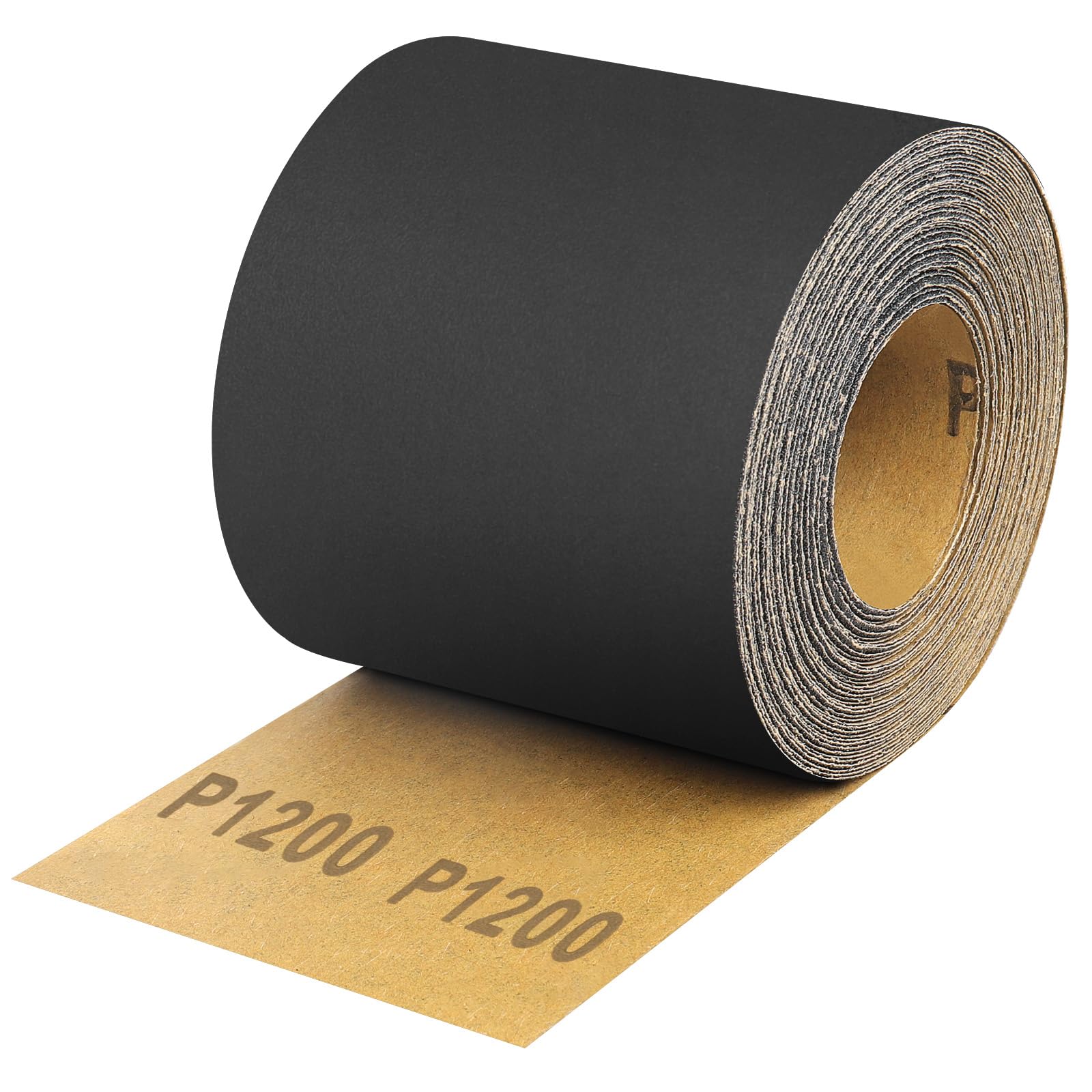 Shineboc 1200 Grit Sandpaper Roll, 3-2/3" Wide 11 Yard Wet Dry Silicon Carbide Longboard Sand Paper for Automotive Metal Wood Sanding＆Polishing