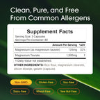 NatureBell Magnesium Taurate - 240 Capsules - 1,500mg High Absorption Chelated Formula - with Amino Acid Taurine - Heart Health, Nervous System, Muscle & Bone Health Support*