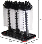 Glass Washer Brush Cleaner - 3 Brushes per Base