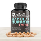 Visual Advantage® Macular Support + Meso-Z – Blue Light Eye Vitamin with Triple Antioxidants for Advanced Protection Against Digital Screens (180-Count)