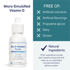 Biotics Research Bio-D-Mulsion Forte Liquid Vitamin D Drops 4000 IU – Vitamin D3 2000iu /Drop for Adults –Best Absorption, Strengthens Bones, Supports Cardiovascular & Immune System -1 fl oz