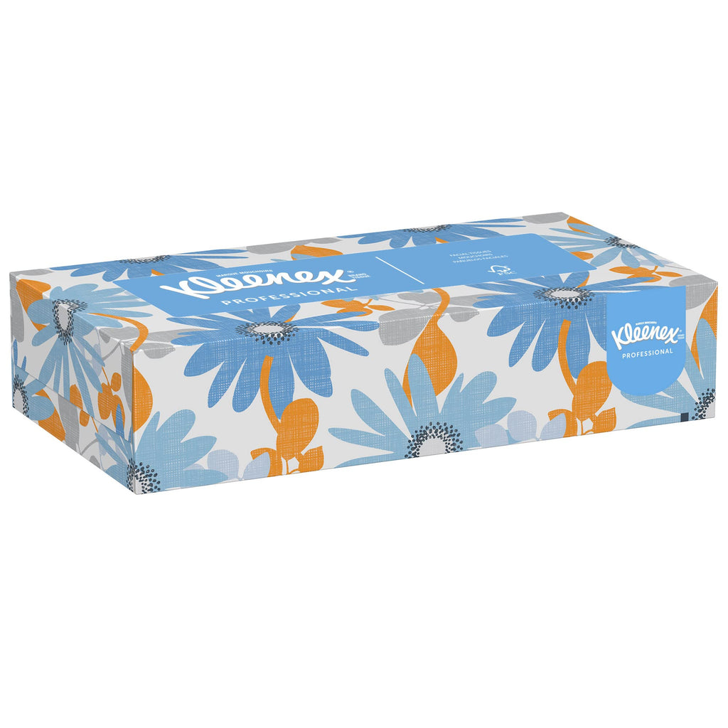 Kleenex® 2-Ply Facial Tissue, Flat, 100 Tissues Per Box, Pack Of 5 Boxes
