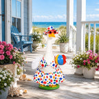 Summer Porch Goose Outfits Bikini Goose Outfits Fits 23 Inch Cement or Plastic Goose Statue Beach Swimsuit Lawn Geese Clothes with Hat and Sunglasses for Outdoor Summer Garden Patio Yard Decor
