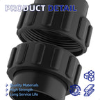 Black 520595 Union Replacement Kit Compatible with Pentair IntelliChlor&Ichlor Salt Chlorinator, Salt Cell Union Connector Kit for IC20 IC40 IC60 IC80 Pool/Spa Sanitizer and Automation Control Systems