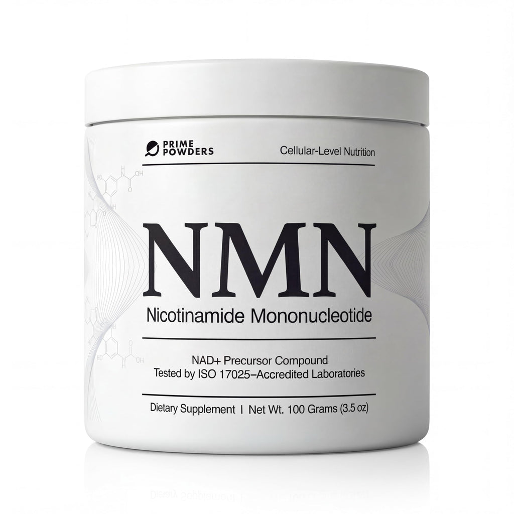 Prime Powders NMN Powder | 100g Fast Dissolve Powder Supplement | 500mg Nicotinamide Mononucleotide per Serving | Manufactured in The USA Third-Party Tested