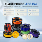 FLASHFORGE ABS Pro Filament 1.75mm Black, 3D Printer Filament 1kg (2.2lbs) Spool-Dimensional Accuracy +/- 0.02mm, Hot Deformation Below 90℃, Great for Printing Heat-Resistant Functional Parts