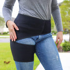 Hip Brace for Sciatica Pain Relief - Compression Support Wrap for Thigh Injury, Pulled Groin Muscles, Lower Back Pain, Hip Fleхоr Strain, Hamstring Pull, Sacroiliac SI Joint, Sciatic Nerve, Labral Tear - Stabilizer for Men, Women