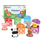 Learning Resources Peekaboo Learning Farm - 10 Pieces, Ages 18+ months Toddler Learning Toys, Counting and Sorting Toys, Farm Animals Toys,Stocking Stuffers
