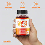 Pumpkin Seed Oil Gummies 4000mg Sugar Free Gummy Supplement with Pumpkin Seed Extract for Adults - Delicious Orange Flavor , Non GMO - Gluten Free , Vegan Supplement & USA Made (60 Capsules)