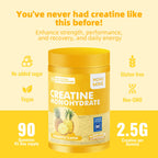 novomins Creatine Monohydrate Gummies for Men & Women, Chewables Creatine Monohydrate for Muscle Strength, Muscle Builder, Energy Boost, Pre-Workout Supplement(90 Count)-Pineapple Flavor.