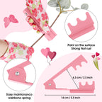 14 Pcs Mother's Day Rose Stripper Thorn Remover Tool Garden Pruning Shears Scissors Kit Leaf Stripping Tool Floral Gloves and Floral Tape Flower Stripper Kit Gift for Wedding Outdoor Gardening(Pink)