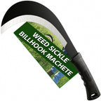 ZOOM.LZ Weeding Sickle Machete Garden Tool Brush Clearing Sickle with Carbon Steel,Thick Blade Gardening Sickle Machete for Yard Work,Harvest Knife,Farm Tool