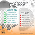 Fresh Products Wave 3D Urinal Screen Deodorizer, Fabulous, 10 packs