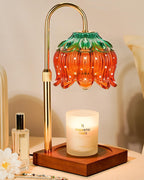 Strawberry Candle Warmer Lamp with Timer Dimmer, Adjustable Height Christmas Birthday Gifts for Women Mom House Warming Gifts New Home Bedroom Decor, Cute Candle Warmer Light for Jar Candles