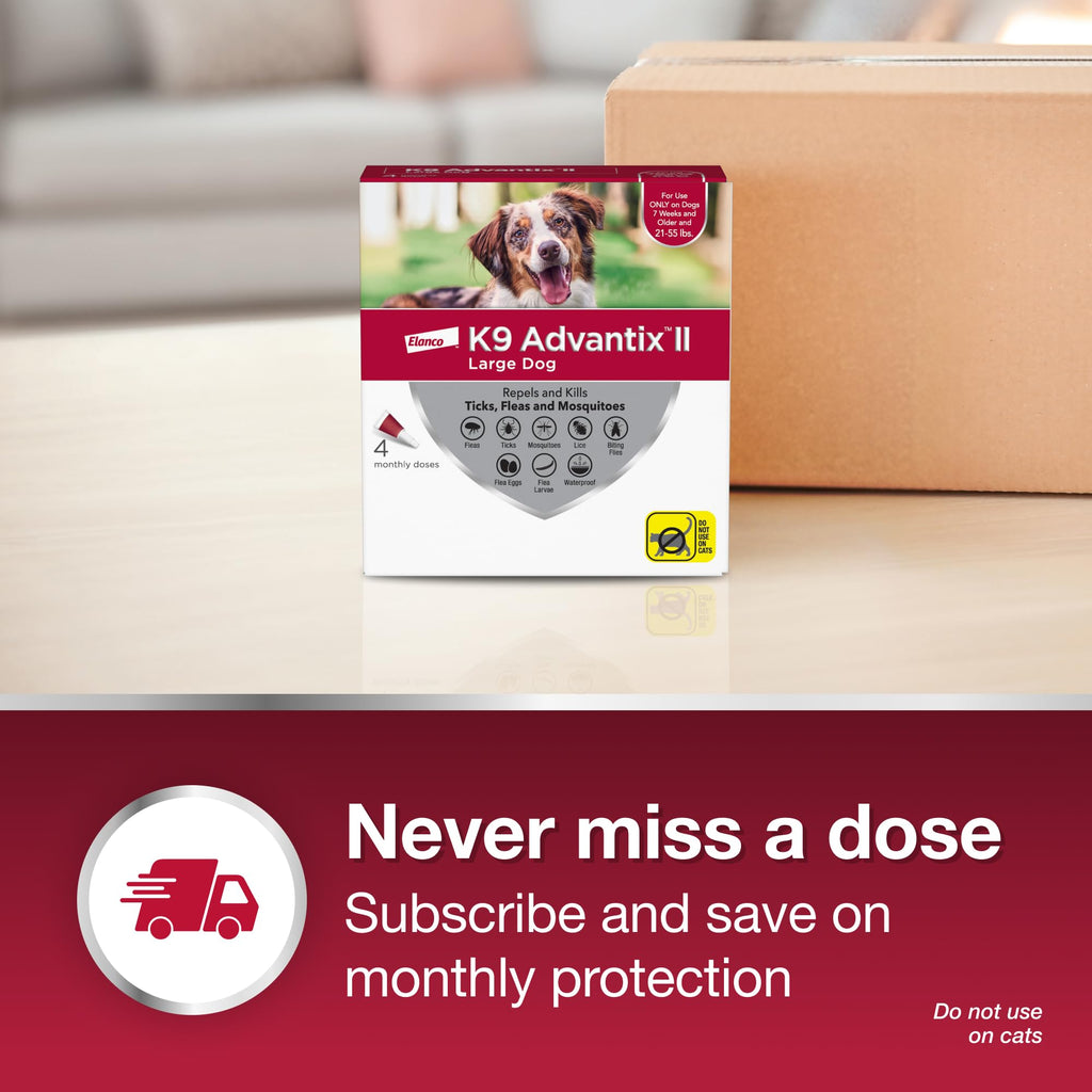 K9 Advantix II Flea & Tick Topical for Large Dogs 21–55 lbs., 1ct