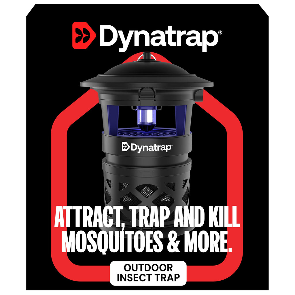 Dynatrap DT1130SR 1/2 Acre Mosquito & Flying Insect Outdoor Trap and Killer – Kills Mosquitoes, Flies, Wasps, Gnats, & Other Flying Insects - Bug Zapper Alternative – Black