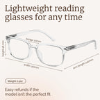 NOVIVON Reading Glasses +2.75 with 6 Cases – Blue Light Blocking Readers for Women & Men, Computer eye glasses, Cheaters