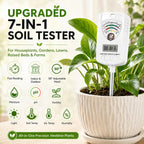 2026 Soil Tester, 7-in-1 Soil Test Kit for Moisture, pH, Fertility, Temperature, Humidity and Light, Digital Soil Meter for Garden, Lawn, Farm, Indoor and Outdoor