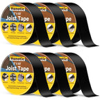 Hanotic Joist Tape for Decking 2'' X 50', 6 Rolls Weather Resistance Butyl Tape, Waterproof and Anti-Corrosion, Self-Adhesive for Wood Joists Decks Beams Roof Extend Deck Life