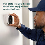 ecobee Trim Plate for Smart Thermostat Essential Only - Programmable WiFi Thermostat Accessory