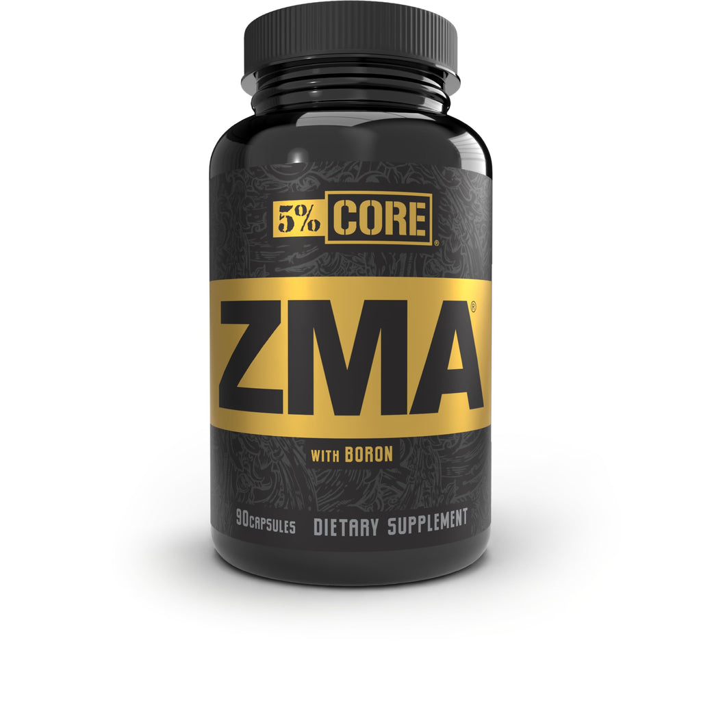 5% Nutrition Core ZMA (with Boron) | Promotes Recovery by Restoring Levels of Zinc, Magnesium & Vitamin B-6 (90 Capsules)