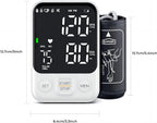 Blood Pressure Monitor Upper Arm Machine Accurate Adjustable BP Cuff Kit Led Backlit Display 2 Users 240 Sets Memory Includes Storage Bag White