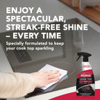 Weiman 2-Pack Cooktop Cleaning Spray & Microfiber Cloth – Cooktop & Oven Cleaner for Streak & Residue Free - Non-Abrasive Degreaser Safe for Glass & Ceramic