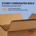 AVIDITI Shipping Boxes Flat 12"L x 9"W x 4"H, 25-Pack | Corrugated Cardboard Box for Packing, Moving and Storage