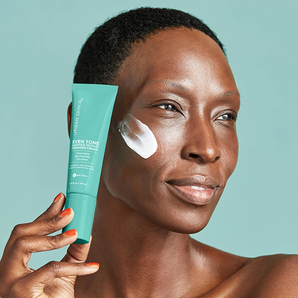 Urban Skin Rx® Even Tone Barrier Repair Ceramide Lightweight Multitasking Hydrator Cream with Niacinamide & Squalane, Replenishes Moisture, Improves the Look of Damaged, Uneven Skin Tone, 1.7 Fl Oz
