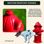 Beuta 24" Red Plastic Fake Fire Hydrant for Dogs to Pee On | Dog Fire Hydrant Pee Post | Dog Pee Post Outdoor with 3 Securing Spikes – Great for Lawn Training & Outdoor Display