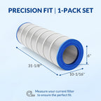 Swimara Pool Filter Cartridge Replacement for Pentair Clean & Clear and Posi-Clear RP Series, 5oz Trilobal Heavy-Duty Fabric, 150 Sq. Ft., CC150 PAP150