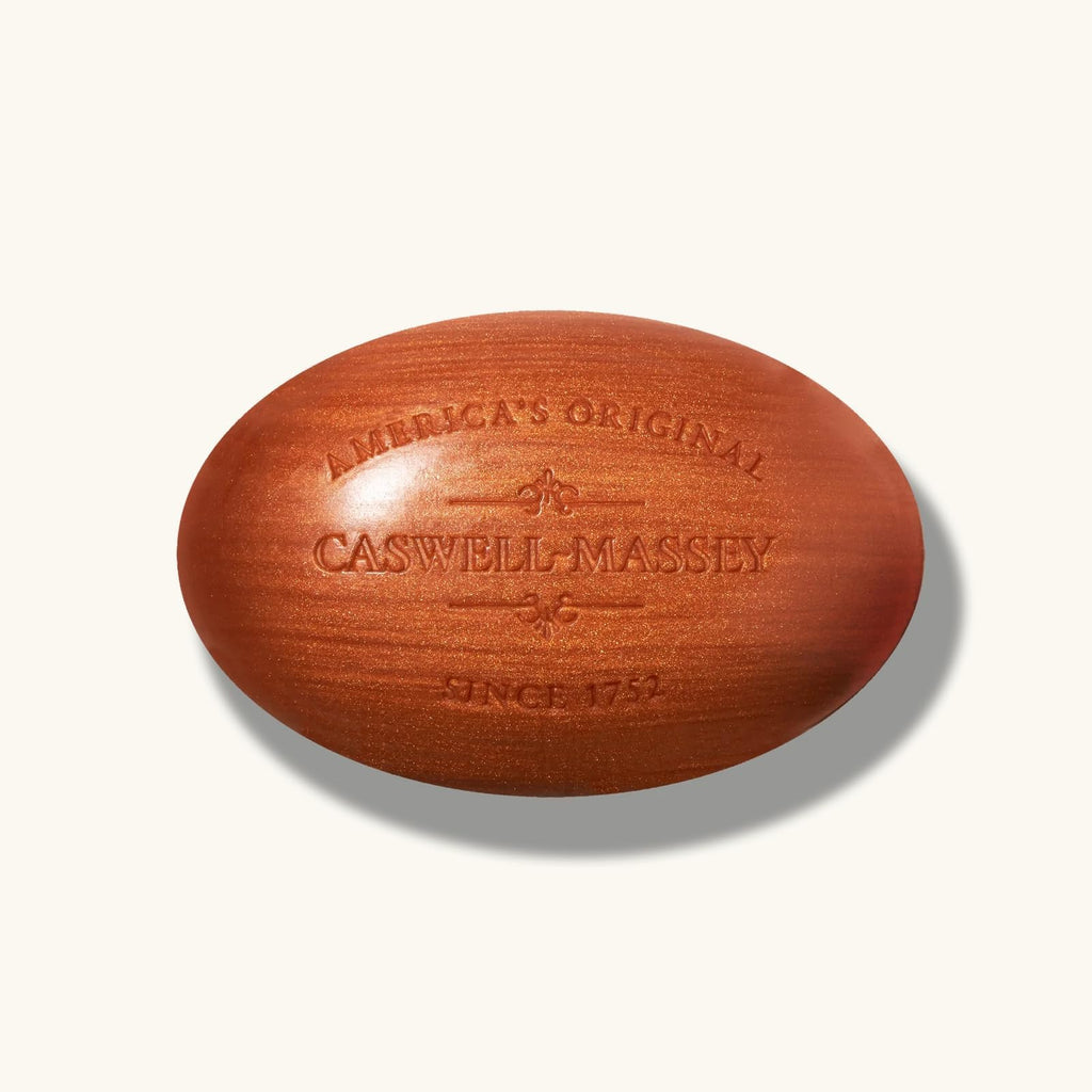 Caswell-Massey Triple Milled Heritage Woodgrain Sandalwood Three-Soap Set, Scented & Moisturizing Bath Soap, Made In The USA, 3 Count (Pack of 1)