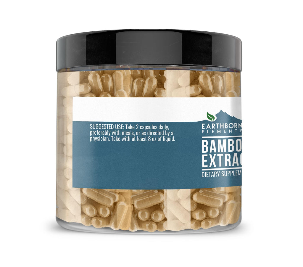 Earthborn Elements Bamboo 200 Capsules, Pure & Undiluted, No Additives