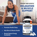 BioSchwartz Magnesium Glycinate 500mg Capsules (240 Mini Caps) Maximum Absorption Magnesium Supplement for Healthy Nerves Muscles Heart Mood and Sleep Support (Vegan, Gluten-Free, Non-GMO)