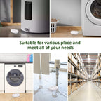 Water Leak Detector Sensor Alarm: Home Water Flooding Monitor Smart Sink Overflow Monitoring Adjustable Wet Moisture Alert Pipe Leakage Drip Detection Warning for Basement Floor 4Pack