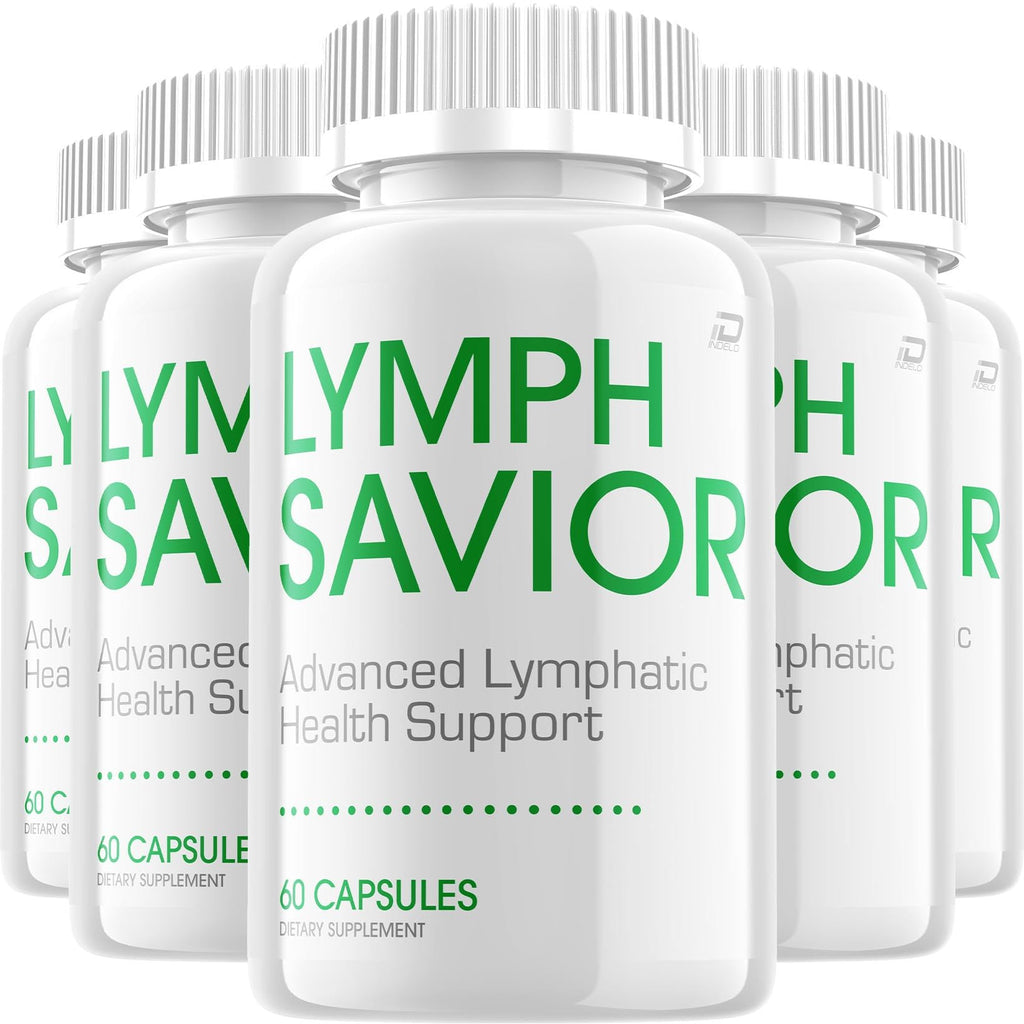 Lymph Savior Capsules – LymphSavior Pills Advanced Formula Natural Ingredients, Reviews - 5 Pack - 300 Capsules