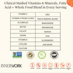 Innerwork Liquid Prenatal Vitamins for Women with DHA, Folate, Choline & B Complex – Prenatal & Postnatal Liquid Multivitamin for Pregnancy & Breastfeeding – Vegan, Sugar Free, Non GMO – 32 Oz