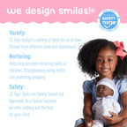 JC Toys African American 16-inch Medium Soft Body Baby Doll La Baby | Washable |Removable Purple Outfit w/ Hat and Pacifier | for Children 12 Months +, 16 inches