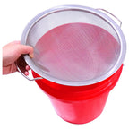 Fine Mesh Paint Strainer 60 Mesh Stainless Steel Paint Filter Emulsion Honey Funnel Filter Cover Fits 5 Gallon Paint Bucket Filter Tool Insert Strains (2 pcs)