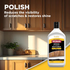 Weiman Wood Restore and Repair Kit, Wood Floor Scratch Repair, Furniture Markers Touch Up, Cabinet Cleaner, Removes Dirt & Reduces Scratches, Safe for Table, Desk, & Chair, UV Shield Technology