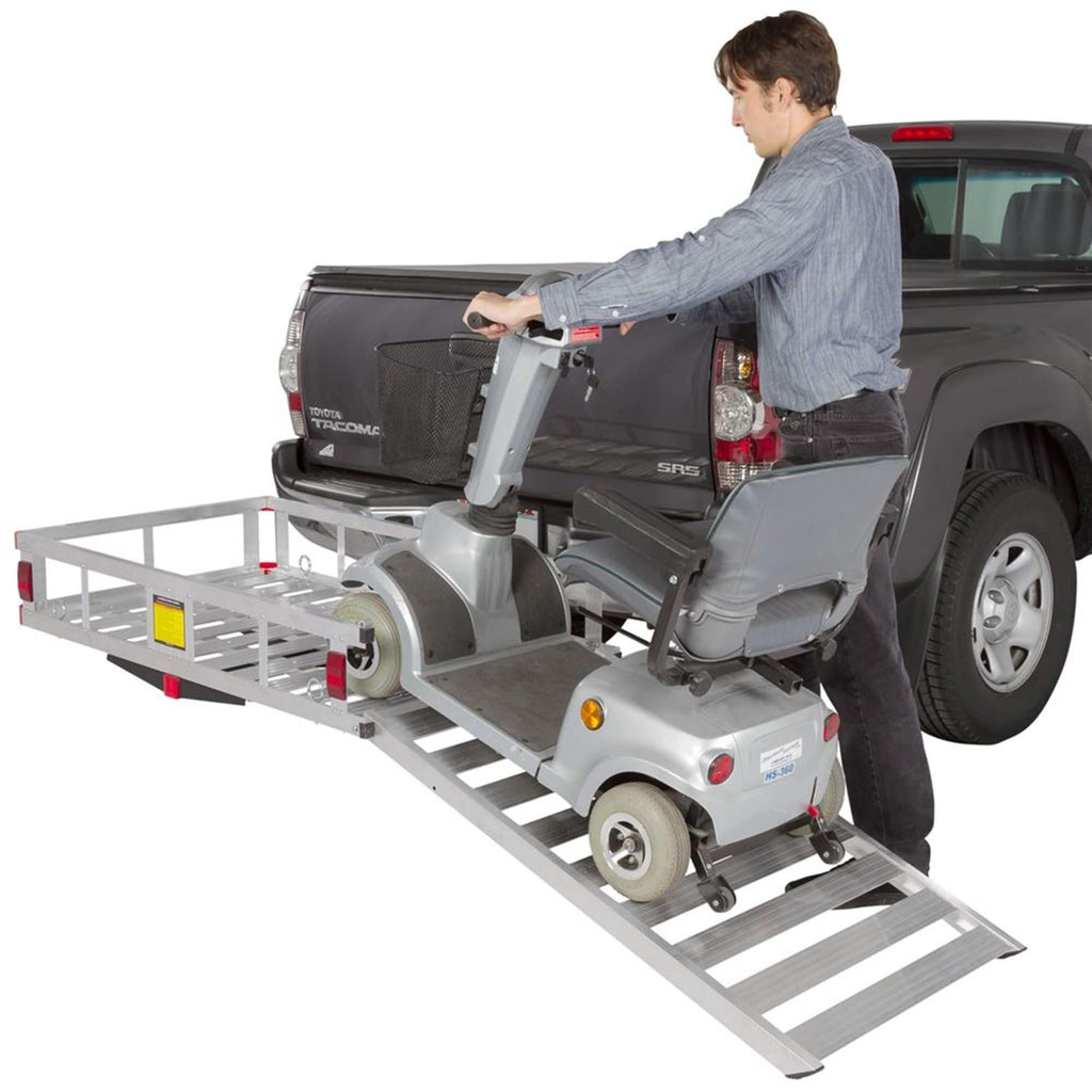 Silver Spring Aluminum Scooter and Wheelchair Carrier - 500 lb Capacity for Class III or IV 2" Hitch