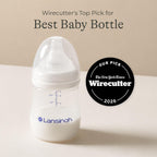 Lansinoh Anti-Colic Baby Bottles, 8 Ounce, 3 Count
