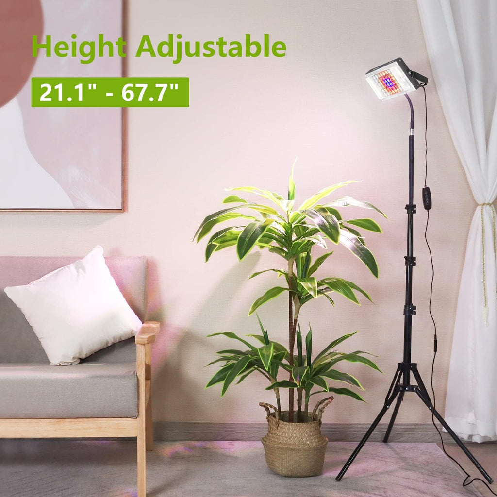 LBW Grow Light with Stand, Full Spectrum Floor Grow Light for Indoor Plants
