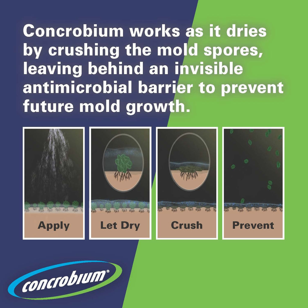 Concrobium Mold Control, 32 oz Spray – Eliminates & Prevents Mold – EPA-Registered, Bleach-Free, Odorless, VOC-Free (Pack of 6)