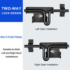 HTHOOOOOME Slide Bolt Gate Latch with Padlock Hole, Heavy Duty Fence Slide Latches Outdoor Doors for Wooden Fence, Shed Door, Vinyl Door-2pack