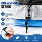 Rypet 48 inch Dog Pool Cover Foldable Round Pools Pet Collapsible Swimming Pool Cover Kiddie Pool Cover Portable Pool Accessories for Dog Kiddie Pool Bathing Tub